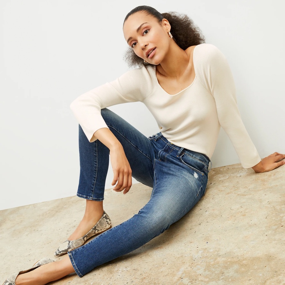 FRAME Size 26 Le Garcon Jeans - Blue Denim